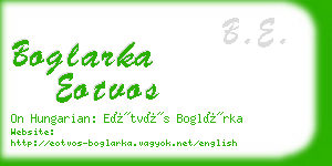 boglarka eotvos business card